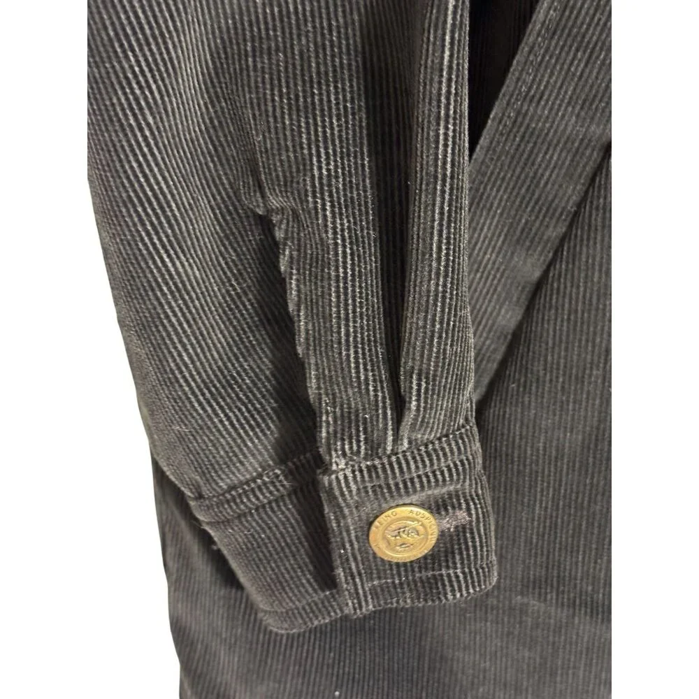 Vintage Black DonCaster Corduroy Jacket Casual/Chore/Retro Style - Picture 10 of 16